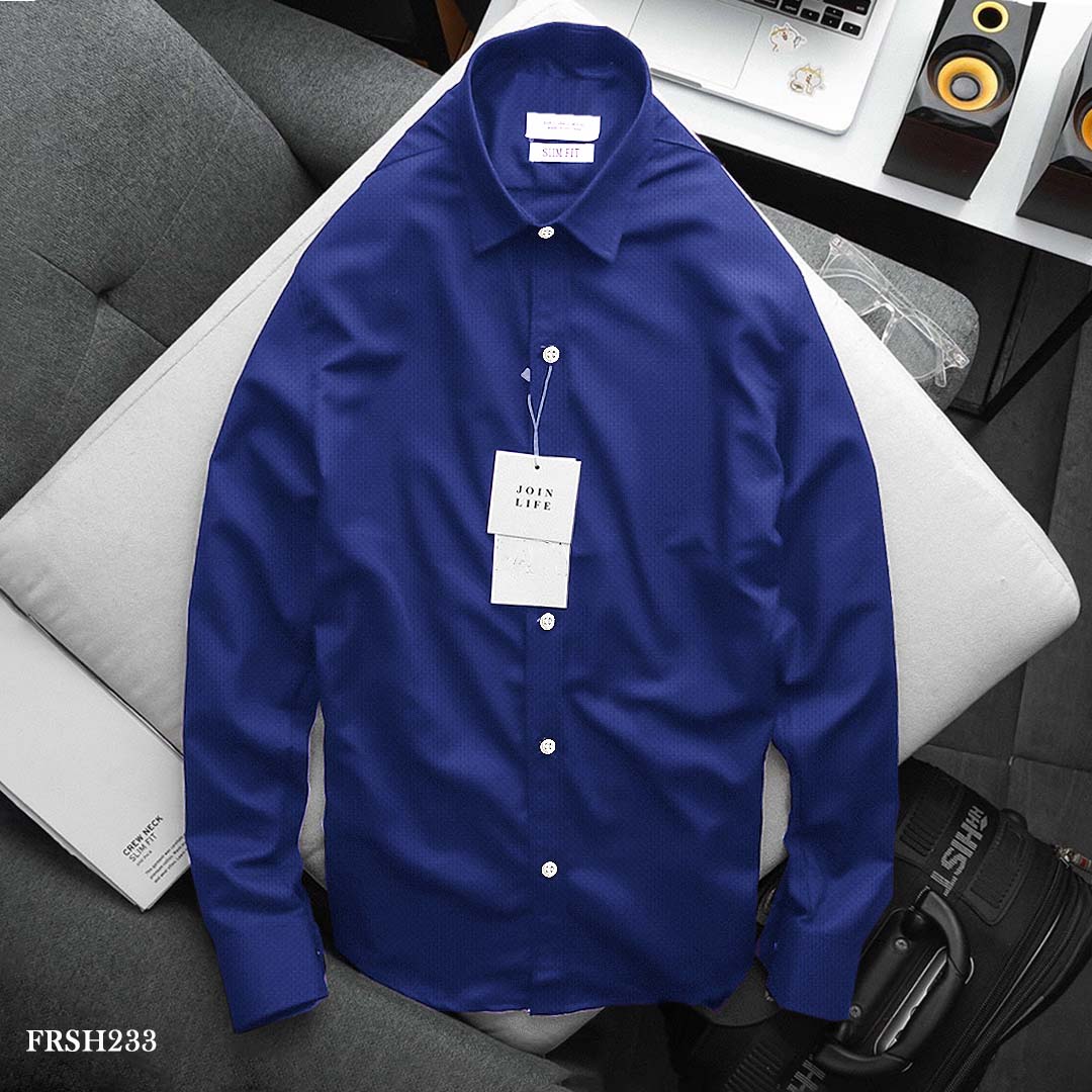 Micro Textured Line French Blue - 50% Off