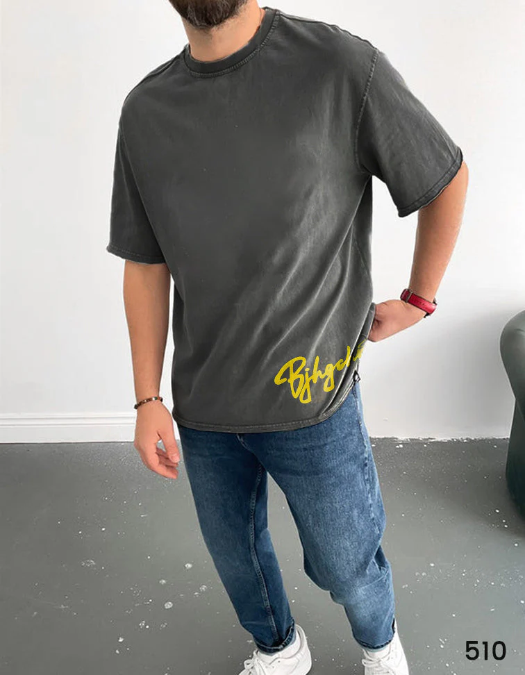 Character Tee Dark Grey - Oversize - Image 2