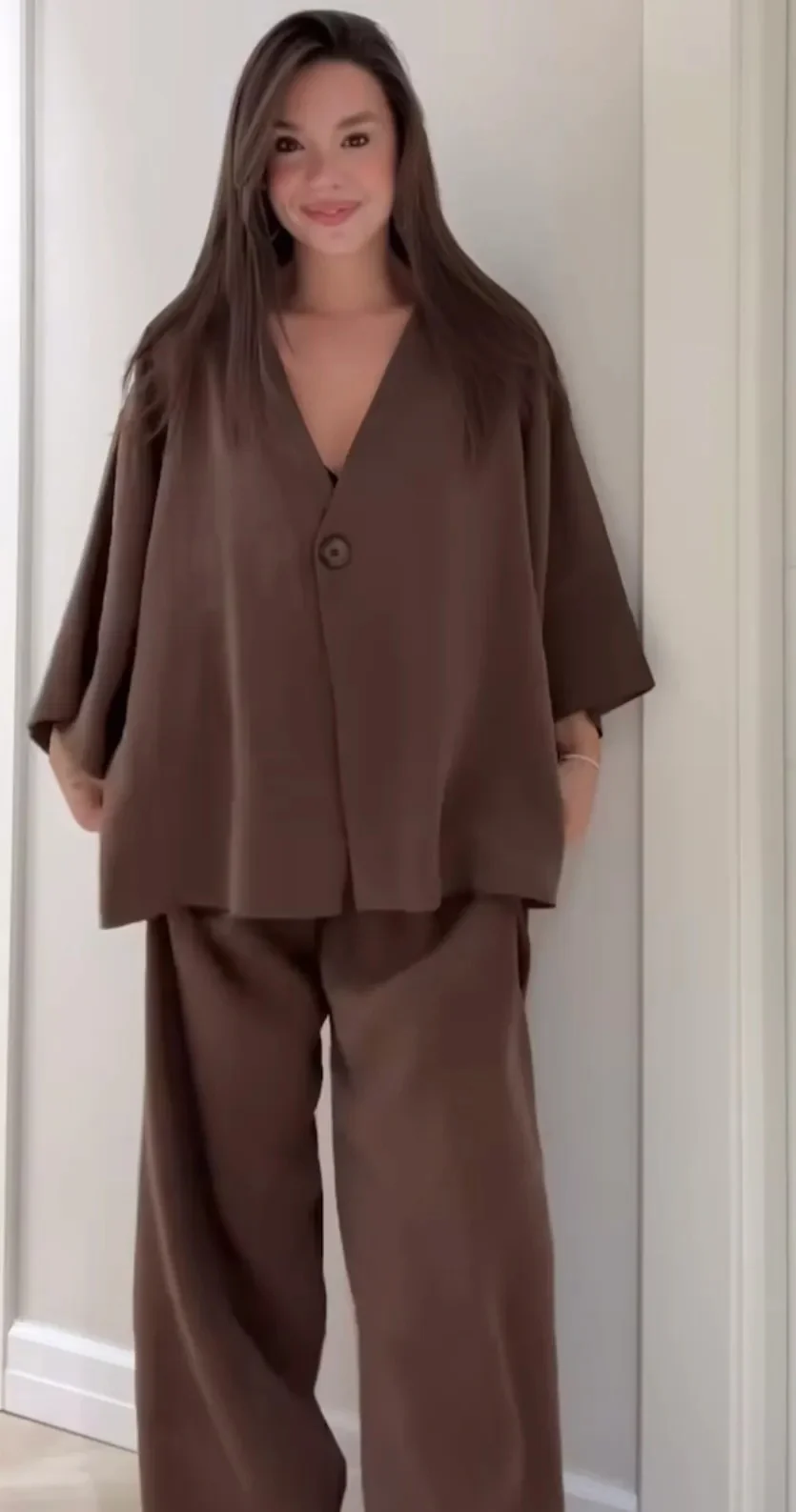 Clara Anti-Fit Tunic Top & Wide Leg Trouser - 50% Off - Image 3