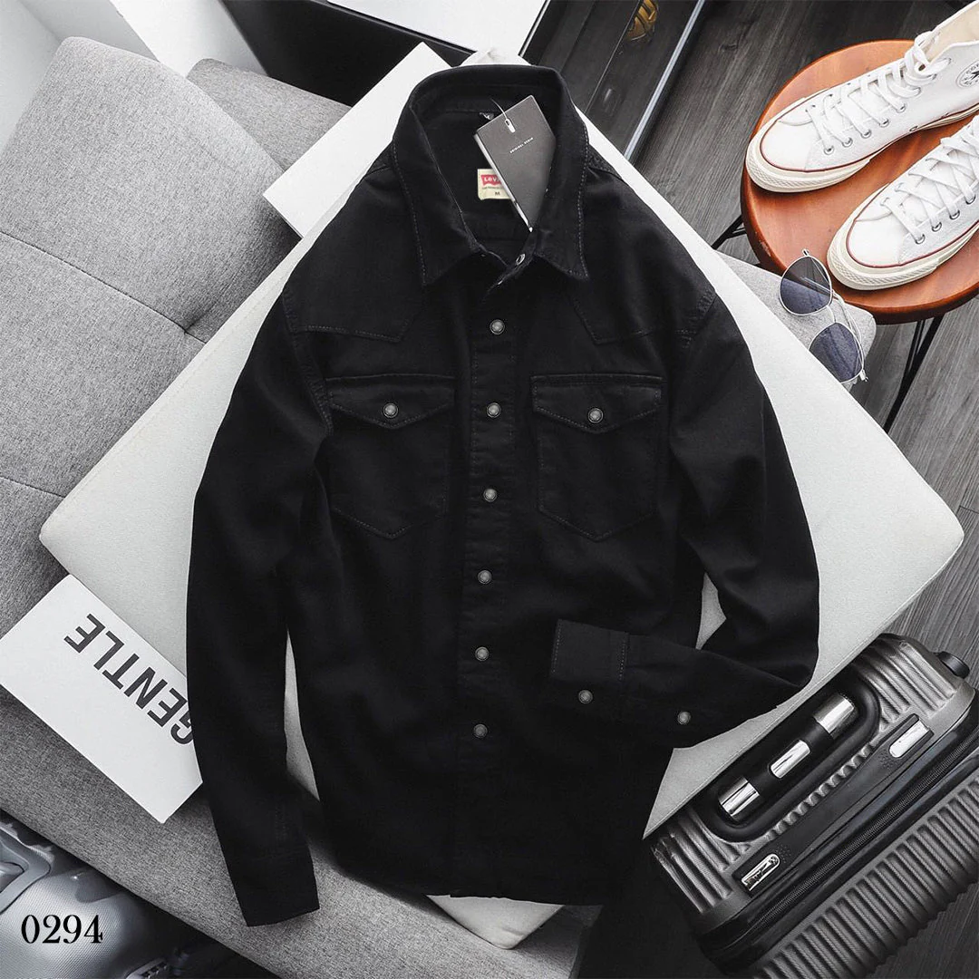 Denim Shirt - Black