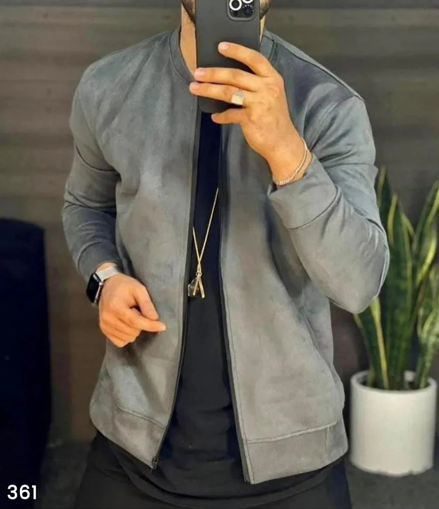 Faux Suede Leather Jacket Caramel - 40% Off - Image 3