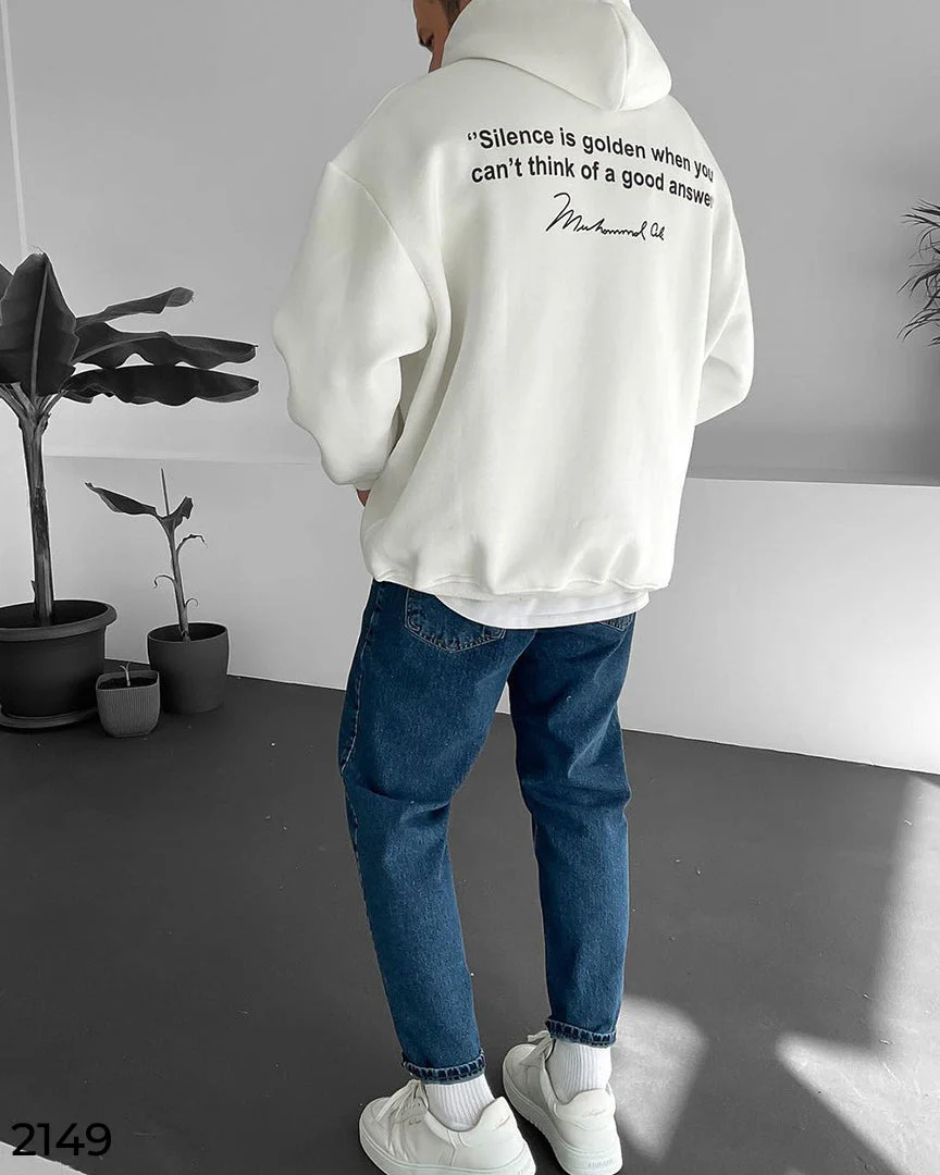 M.Ali Boxer Quote Hoodie Black - 40% Off - Image 4