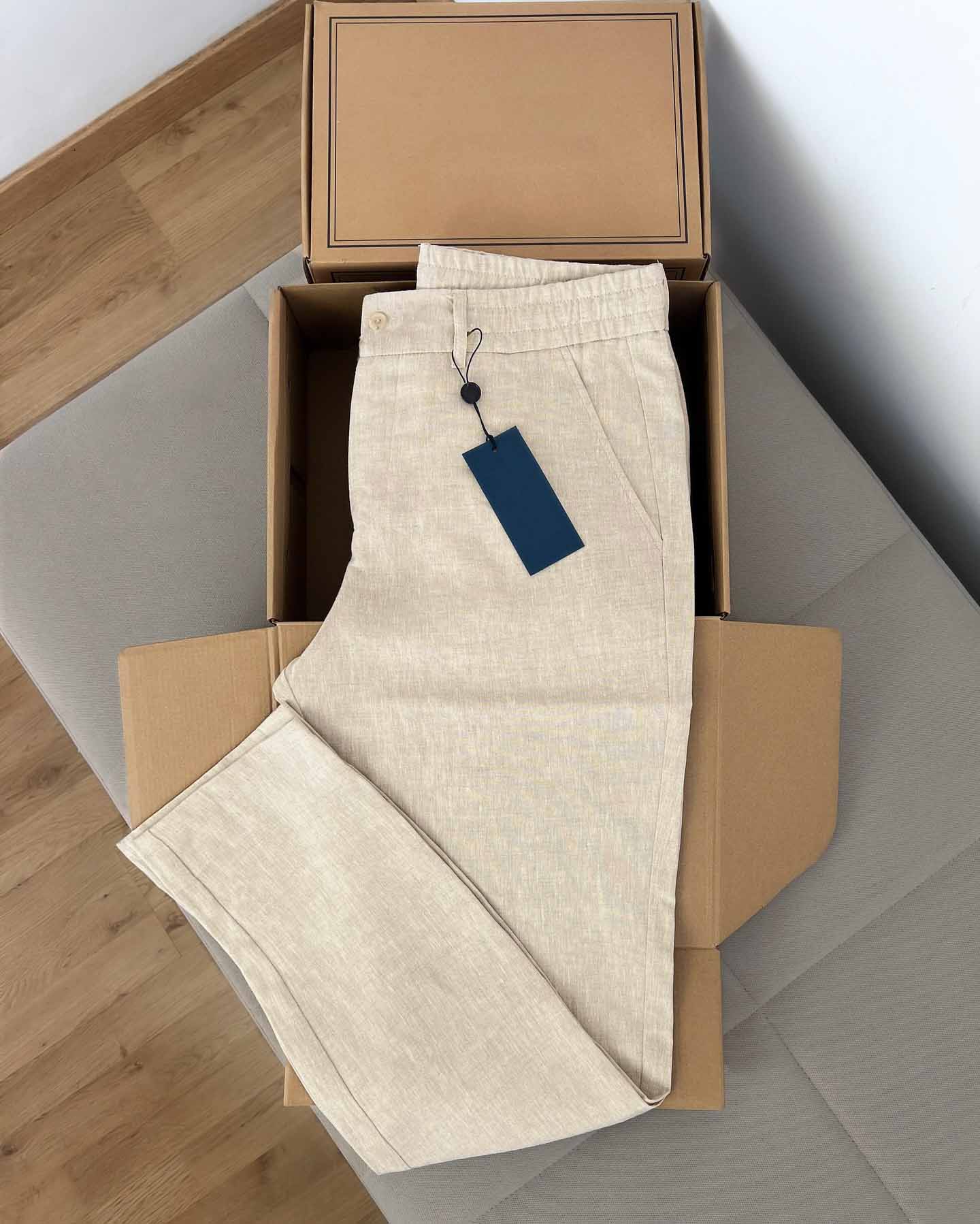 Men Linen Trousers - 50% OFF