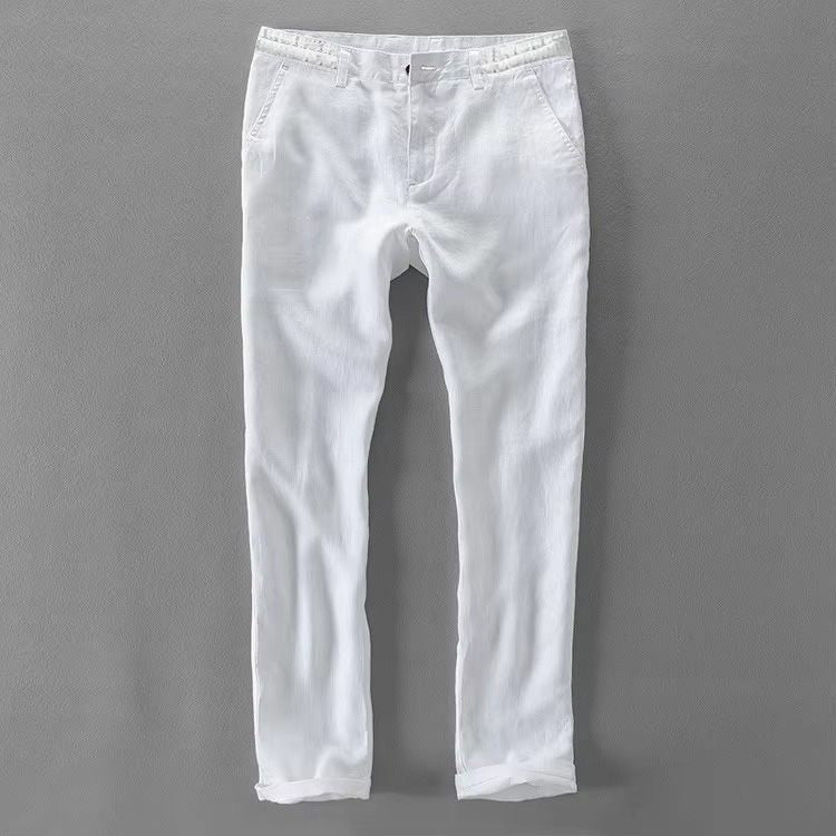 Men Loose Fit Pants - Italian Linen - Image 6