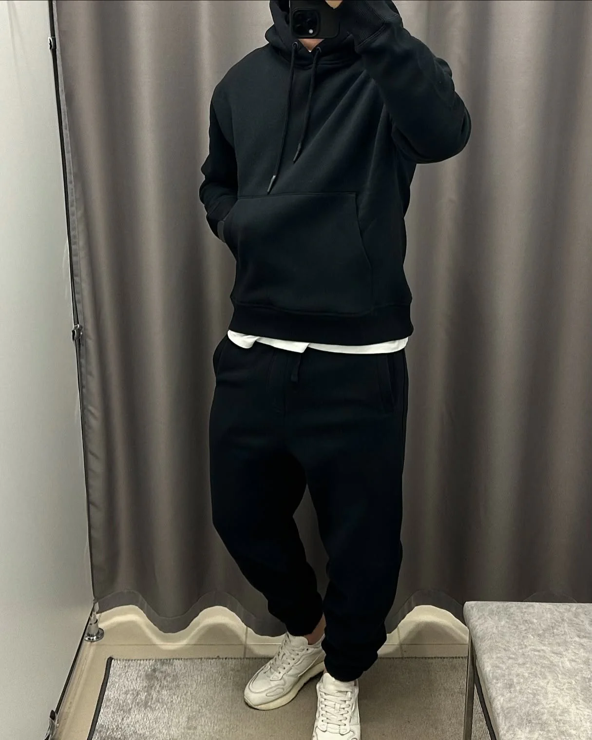 Men Oversized Fleece Hoodie Set - Image 3
