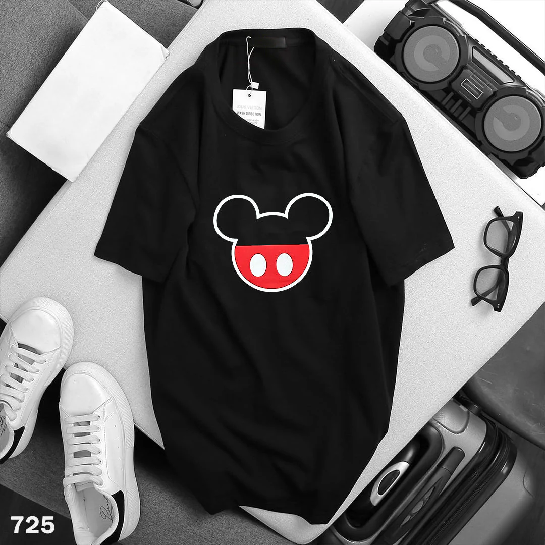 Mickey Men's T-Shirt Black - Slim Fit