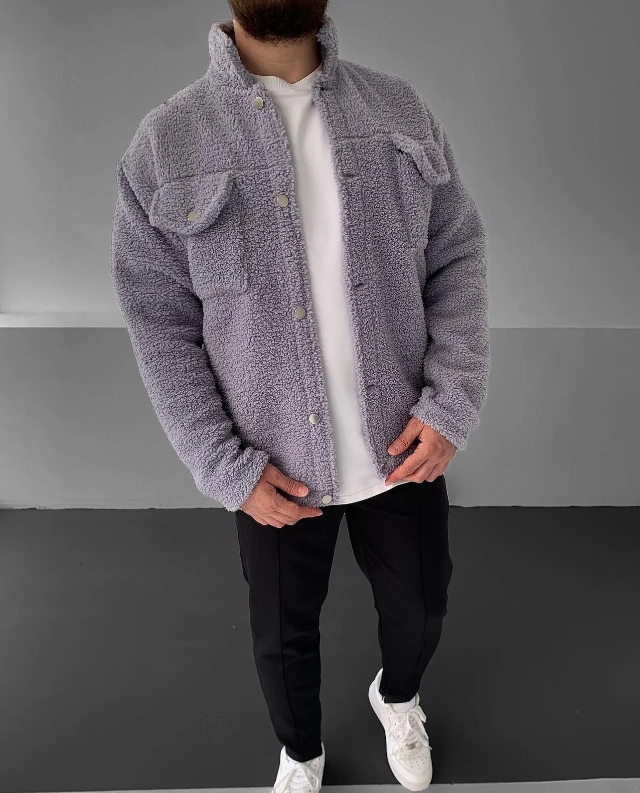 Minimal Teddy Jacket - 40% Off - Image 4