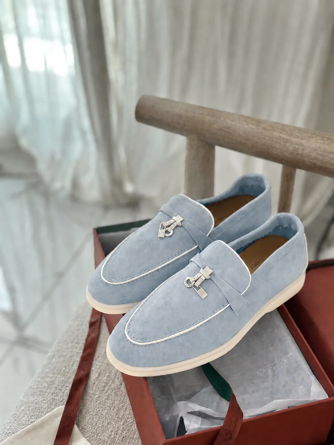 Old Money Suede Lady Loafers - Image 4