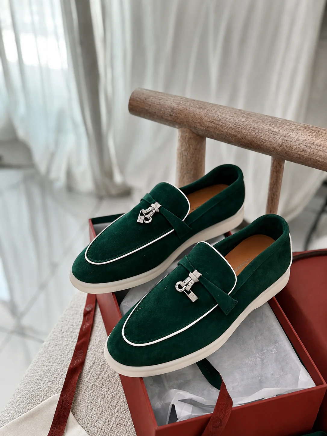 Old Money Suede Lady Loafers - Image 5