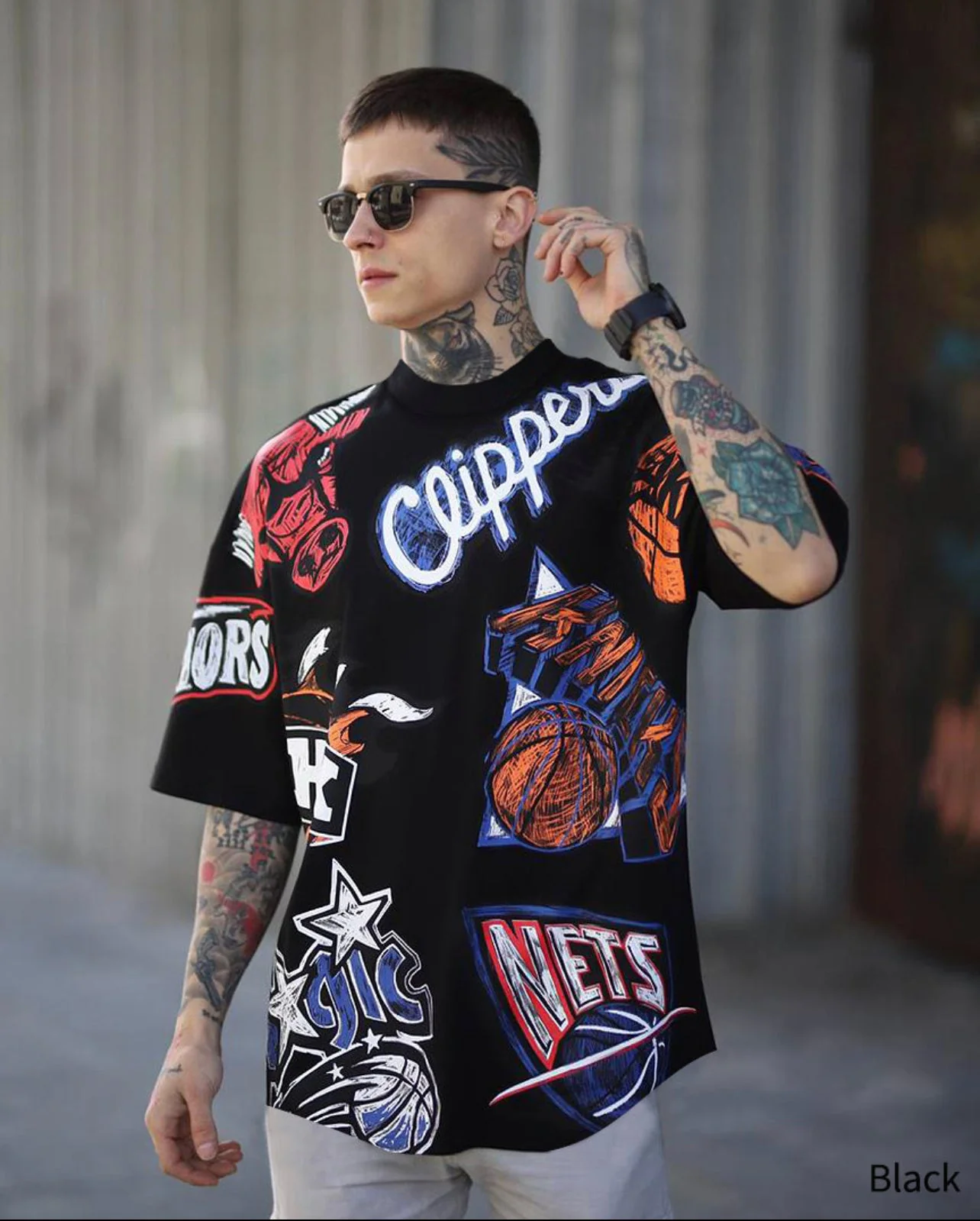 Oversize Clipper Printed T-Shirt - 40% Off - Image 3