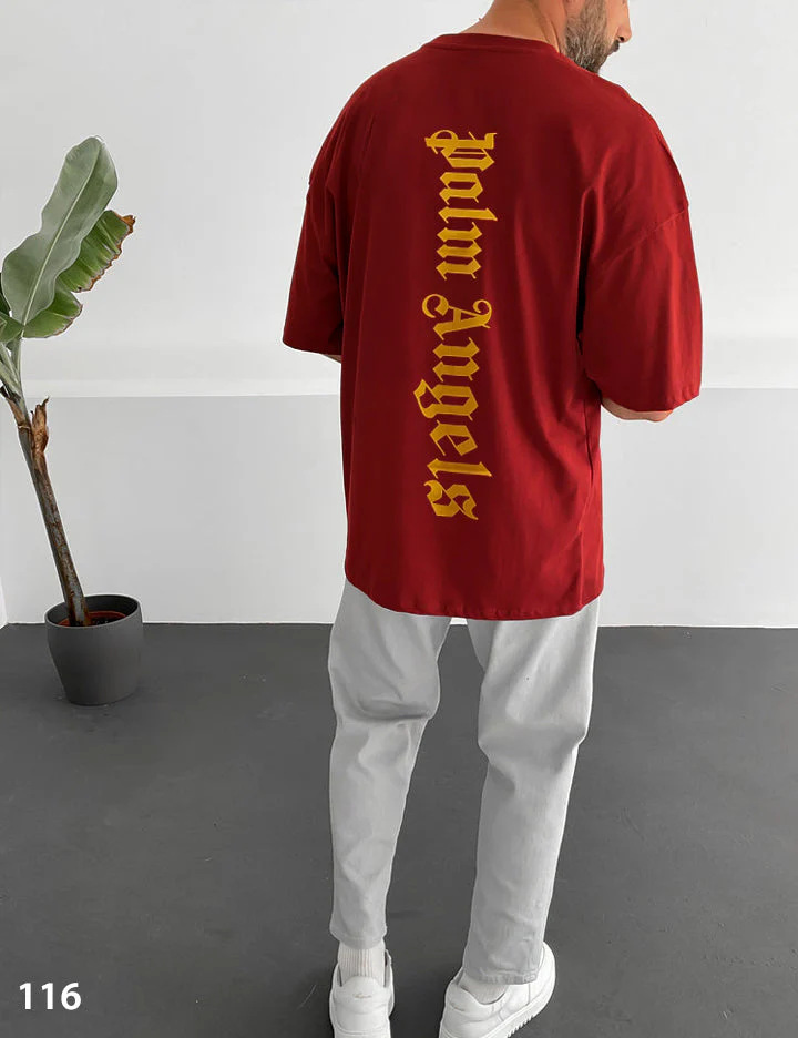 Palm Black T-Shirt Oversize - 40% Off - Image 3