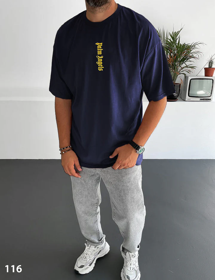 Palm Black T-Shirt Oversize - 40% Off - Image 8