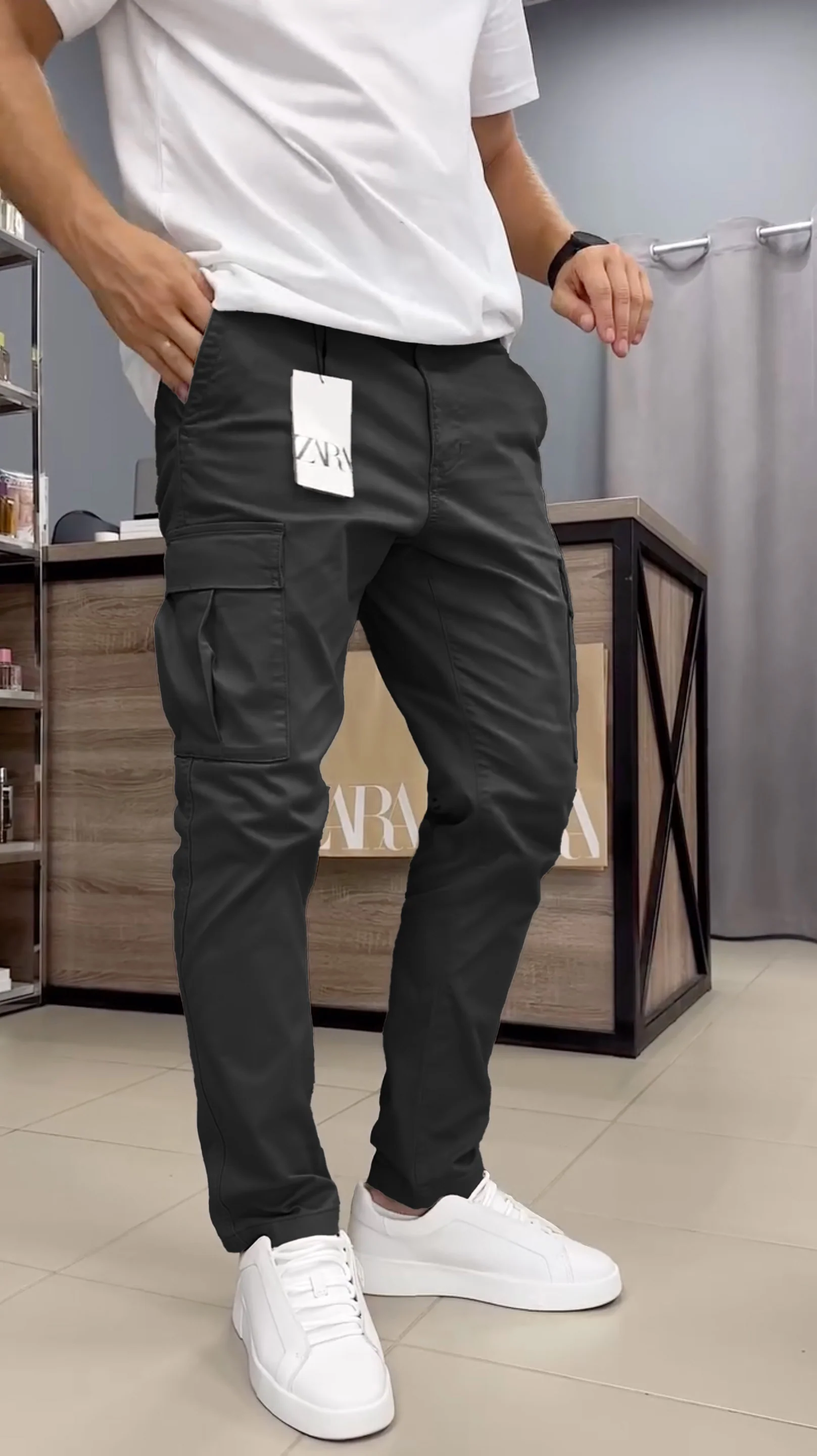 Streetwear Cargo Pants - Modest Fit - Image 3