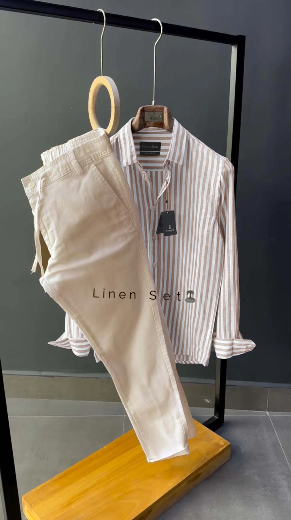 Stripe Shirt & Linen Pants - Exclusive - Image 3