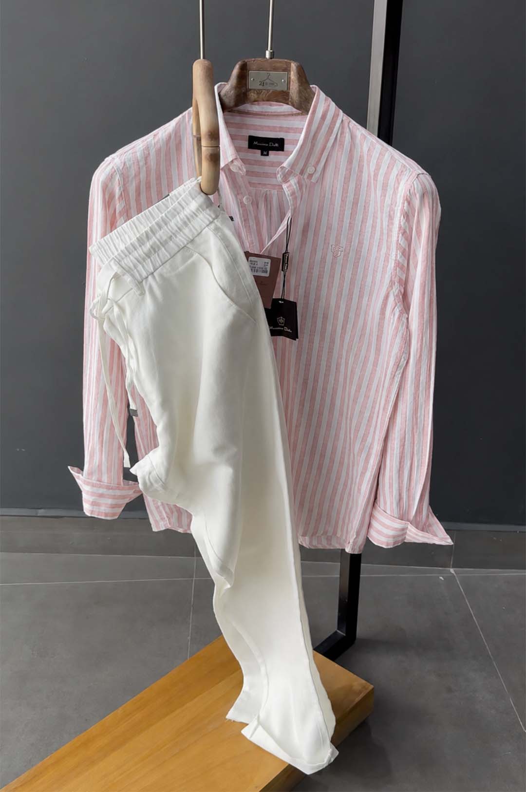 Stripe Shirt & Linen Pants - Exclusive - Image 4