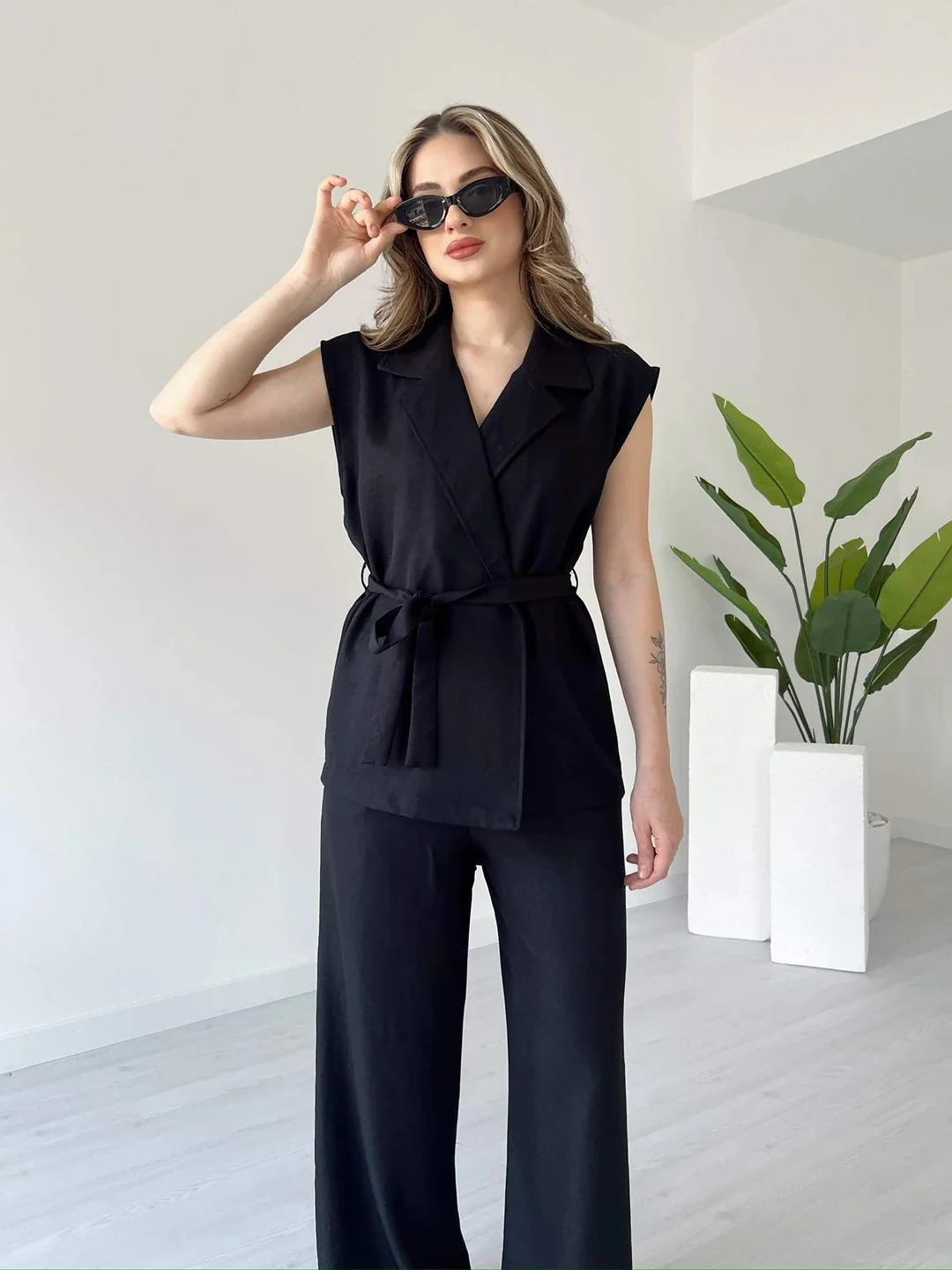 Tied Vest & Pant Set - Image 5