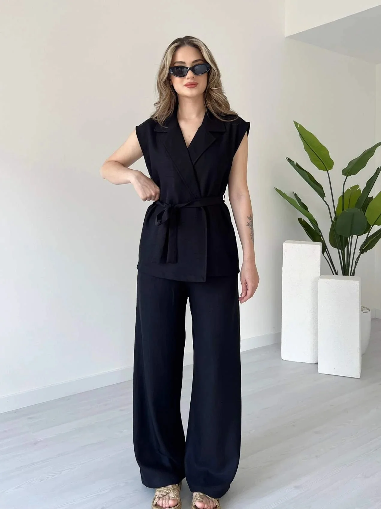 Tied Vest & Pant Set - Image 6