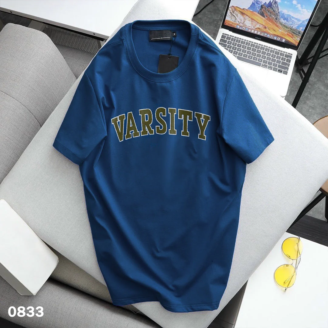 Varsity T-Shirt Blue - Slim Fit