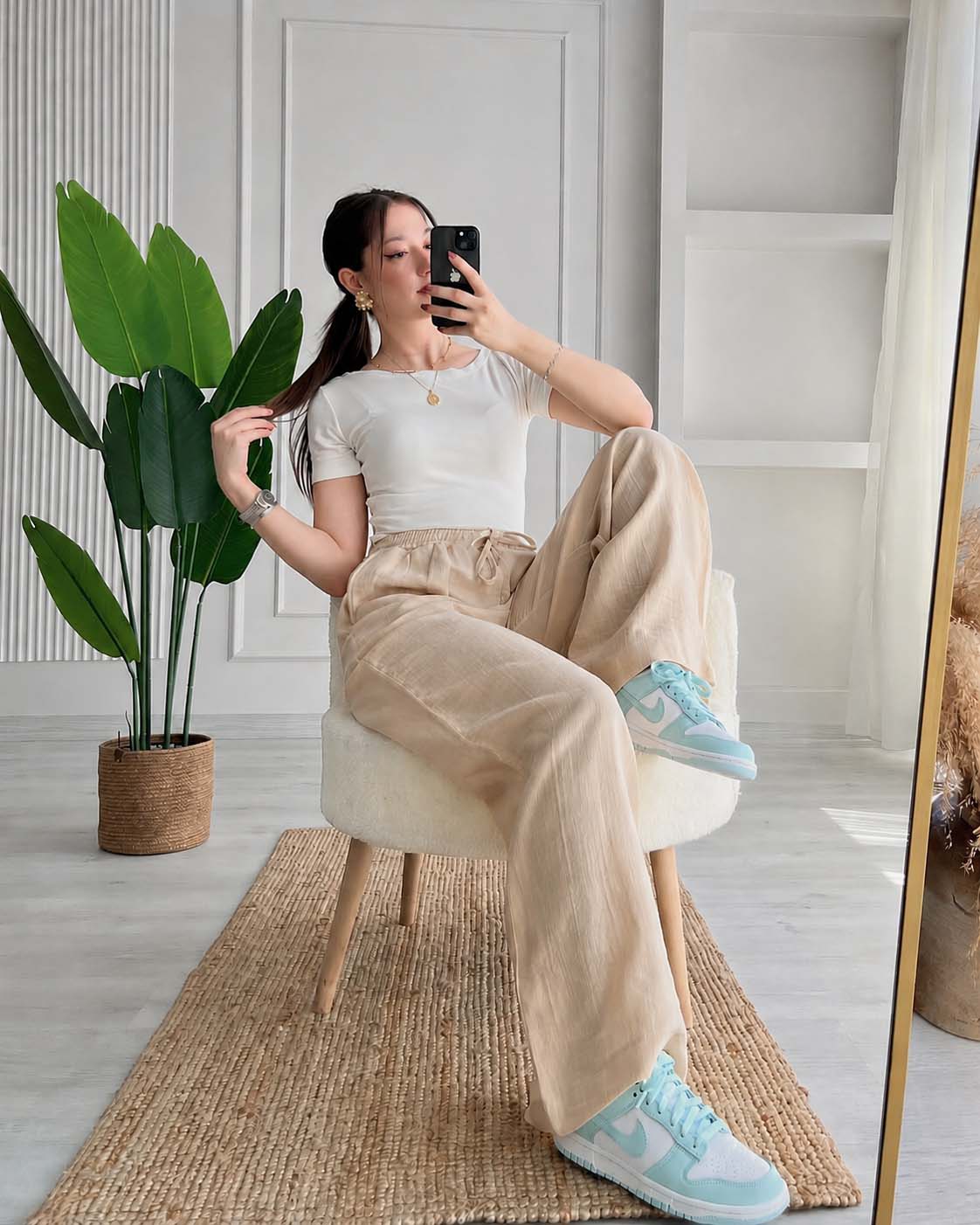 Waffle Summer Trousers - Buy 2 Get 1 Free - Image 3