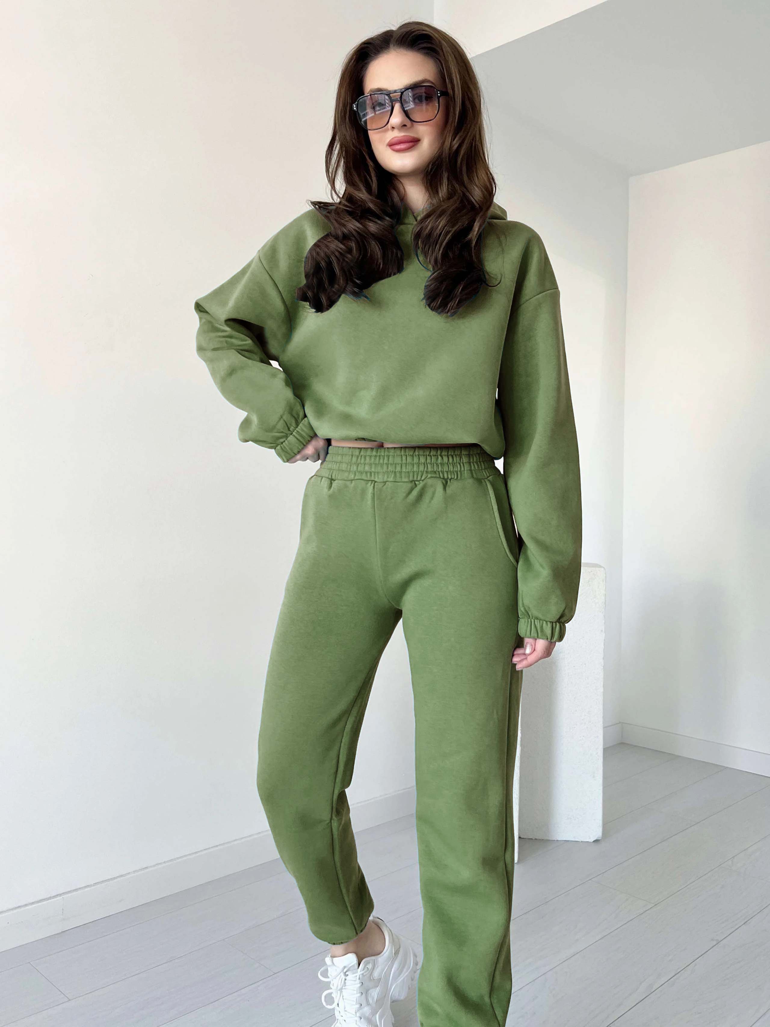 Women Cropped Hoodie Set - 60% Off - Image 13