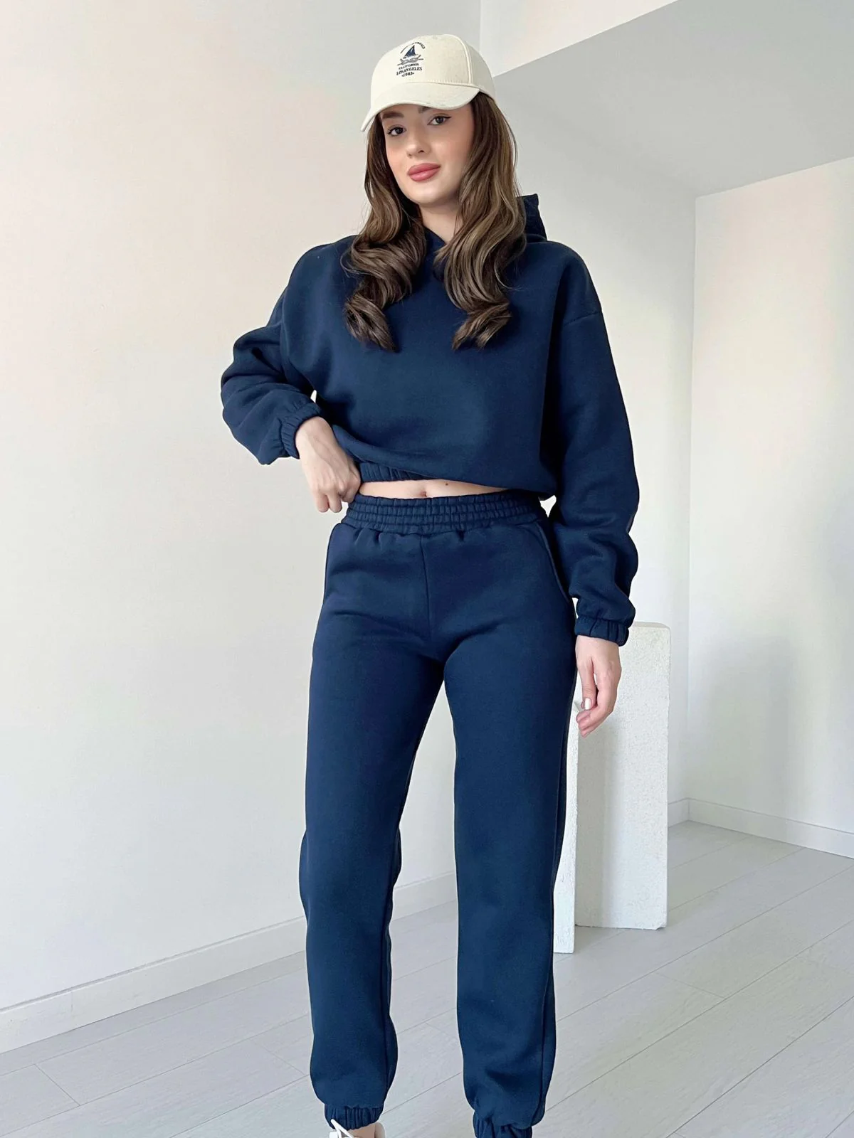 Women Cropped Hoodie Set - 60% Off - Image 8