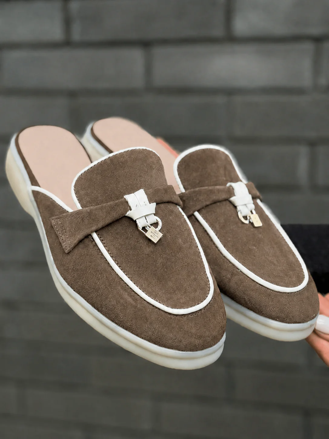 Women Slip-on Loafers in Suede - Old Money Collection - Image 3