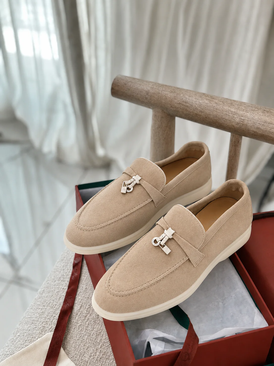 Women Summer Charm Suede Loafers - Old Money Collection - Image 3